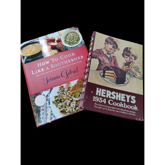 Bundle of Hershey's Chocolate and Southern cooking by Johnnie Gabriel cookbooks - Picture 1 of 5